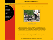 Tablet Screenshot of motorroller-touren.de